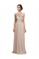 Nude Sleeveless Halter Neck A-Line Tulle Bridesmaid Dress Worcester