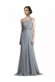 Sleeveless One Shoulder Mermaid Tulle Bridesmaid Dress Worcester