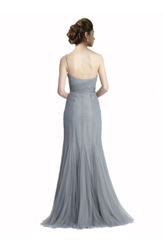 Sleeveless One Shoulder Mermaid Tulle Bridesmaid Dress Worcester