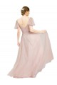 Flutter Sleeves V-Neck A-Line Tulle Formal Dress / Bridesmaid Dress Worcester