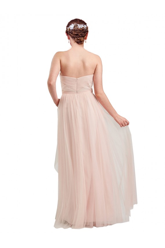 Pink Sleeveless Sweetheart A-Line Tulle Bridesmaid Dress / Evening Dress Worcester