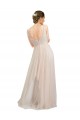 Open Back Sleeveless Scoop Neck A-Line Tulle Semi Formal Evening Dress / Bridesmaid Dress Worcester