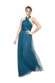 Open Back Sleeveless Halter Neck A-Line Tulle Bridesmaid Dress Worcester