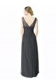 V-Back Sleeveless V-Neck A-Line Tulle Formal Dress / Bridesmaid Dress Worcester
