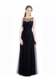 Low Back Sleeveless Bateau Neck A-Line Tulle & Lace Bridesmaid Dress Worcester