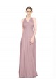 Low Back Sleeveless Halter Neck A-Line Tulle Bridesmaid Gown Worcester