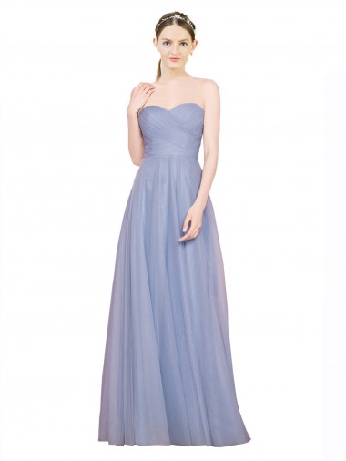 Low Back Sleeveless Sweetheart A-Line Tulle Formal Dress / Bridesmaid Dress Worcester