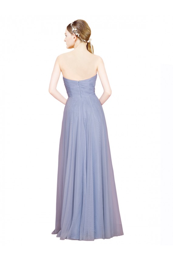 Low Back Sleeveless Sweetheart A-Line Tulle Formal Dress / Bridesmaid Dress Worcester