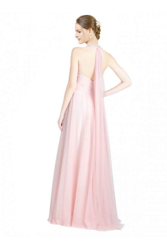 Open Back Mint Green Sleeveless Spaghetti Straps A-Line Tulle Bridesmaid Dress Worcester