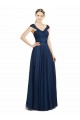 Open Back Sleeveless V-Neck A-Line Tulle Bridesmaid Dress Worcester