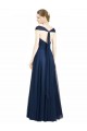 Open Back Sleeveless V-Neck A-Line Tulle Bridesmaid Dress Worcester