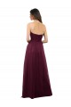 Low Back Burgundy Sleeveless Sweetheart A-Line Tulle Bridesmaid Dress Worcester
