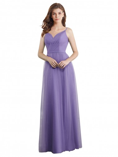 V-Back Sleeveless Sweetheart A-Line Tulle Formal Dress / Bridesmaid Dress Worcester