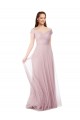 Sleeveless Off the Shoulder A-Line Tulle Bridesmaid Dress / Evening Dress Worcester
