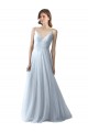 Sleeveless Spaghetti Straps A-Line Soft Tulle Bridesmaid Dress Worcester