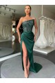 Sleeveless Strapless Sheath Velvet Sequin Prom Dress Worcester