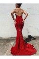 Sleeveless Sweetheart Mermaid Velvet Sequin Prom Dress / Evening Gown Worcester