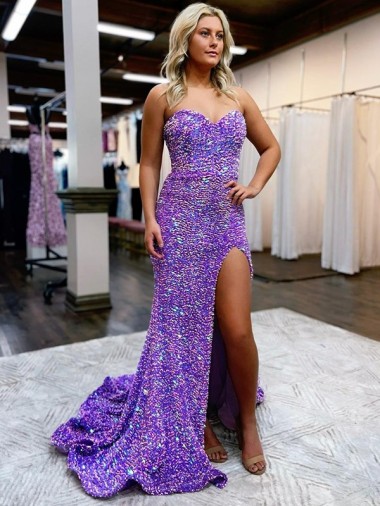 Lavender Sleeveless Sweetheart A-Line Velvet Sequin Homecoming Dress Worcester