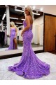 Lavender Sleeveless Sweetheart A-Line Velvet Sequin Homecoming Dress Worcester