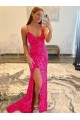 Sleeveless V-Neck Sheath Velvet Sequin Gowns Worcester