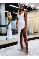 Sleeveless V-Neck Sheath Velvet Sequin Prom Dress / Evening Dress Worcester