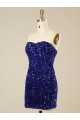 Sleeveless Sweetheart Sheath Velvet Sequin Prom Dress Worcester