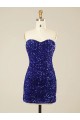 Sleeveless Sweetheart Sheath Velvet Sequin Prom Dress Worcester