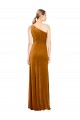 Sleeveless One Shoulder A-Line Stretch Velvet Formal Evening Gown / Prom Dress / Bridesmaid Dress Worcester