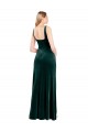 Sleeveless Square Neck A-Line Stretch Velvet Prom Dress / Bridesmaid Dress Worcester