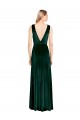 V-Back Sleeveless V-Neck A-Line Stretch Velvet Bridesmaid Dress / Formal Dress Worcester