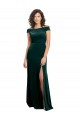 Cap Sleeves Square Neck A-Line Stretch Velvet Formal Evening Gown / Prom Dress / Bridesmaid Dress Worcester
