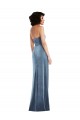 Low Back Sleeveless Strapless Sheath Stretch Velvet Formal Evening Gown / Prom Dress / Bridesmaid Dress Worcester