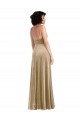 Low Back Sleeveless Square Neck A-Line Stretch Velvet Formal Evening Gown / Prom Dress / Bridesmaid Dress Worcester