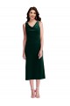 V-Back Sleeveless Cowl Neck Sheath Stretch Velvet Evening Gown / Prom Dress / Bridesmaid Dress Worcester