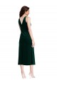 V-Back Sleeveless Cowl Neck Sheath Stretch Velvet Evening Gown / Prom Dress / Bridesmaid Dress Worcester