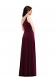 Sleeveless One Shoulder Trumpet Stretch Velvet Black Tie Evening Dress / Prom Dress / Bridesmaid Dress Worcester