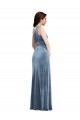 Sleeveless Off the Shoulder A-Line Stretch Velvet Bridesmaid Dress / Evening Dress Worcester