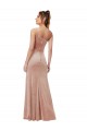 Pink Sleeveless One Shoulder Sheath Stretch Velvet Black Tie Evening Gown / Prom Dress / Bridesmaid Dress Worcester