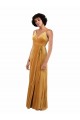 V-Back Sleeveless V-Neck Column Stretch Velvet Black Tie Evening Gown / Prom Dress / Bridesmaid Dress Worcester