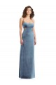 Low Back Sleeveless Square Neck Sheath Stretch Velvet Formal Evening Gown / Prom Dress / Bridesmaid Dress Worcester
