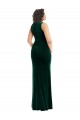 Sleeveless Square Neck Trumpet Stretch Velvet Semi Formal Evening Dress / Prom Dress / Bridesmaid Dress Worcester