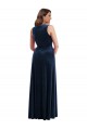 Sleeveless V-Neck Sheath Stretch Velvet Formal Plus Size Evening Gown / Prom Dress / Bridesmaid Dress Worcester
