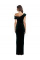 Sleeveless Off the Shoulder Sheath Stretch Velvet High Low Evening Gown / Prom Dress / Bridesmaid Dress Worcester