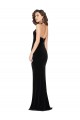 Low Back Sleeveless Halter Neck Sheath Stretch Velvet Semi Formal Evening Dress / Prom Dress / Bridesmaid Dress Worcester